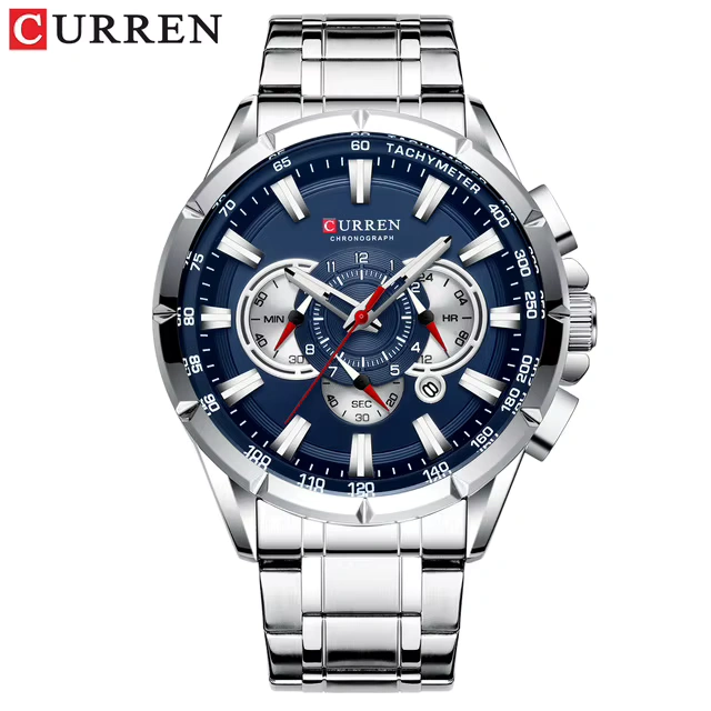 Curren 8363 Silver Blue